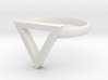 Sapphic: Pink Triangle ring size 7 3d printed 