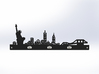 New York Skyline - Key Chain Holder Without Border 3d printed 