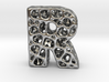 Voronoi Letter ( alphabet ) R 3d printed 