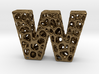 Voronoi Letter ( alphabet ) W 3d printed 