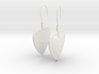 Hearts Earrings 3d printed 