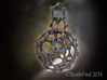 Buckyball necklace 3d printed 