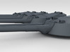1/350 RN WW1 13.5" MKV Guns x4 HMS Tiger 3d printed 3d render showing turret detail