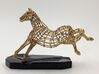 Year of the Horse- Freedom 3d printed Actual Photograph - Gold Plated and 3D printed Ceramic Base