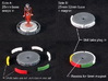 Fantasy Football Bases (12-16 pcs) 3d printed White Strong Flexible, painted. Miniature and skill tabs not included :).