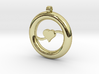 Ring Pendant - Heart 3d printed 