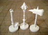 Role Playing Counter: Blunts (Set) 3d printed Blunts in Strong & Flexible Plastic (Polished White)