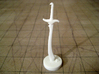 Role Playing Counter: Scimitar 3d printed Scimitar in Strong & Flexible Plastic (Polished White)