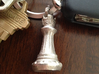 Chess King Pendant 3d printed Picture of the King in Stainless Steel