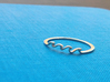 Swell Ring  3d printed Polished Brass