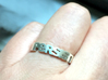 Persist Ring in 14k Gold Plated  3d printed 
