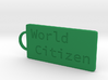 World Citizen Keychain 3d printed 