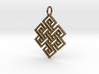 Endless Knot Religious Pendant Charm 3d printed 