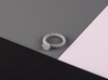archetype - diamond ring 3d printed pictured material: metallic plastic