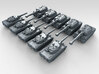 1/700 Scale Modern Italian Army Tank Set 2 3d printed 3d render showing product detail