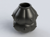 12-breasts shaped ceramic pot/small vase/calabash 3d printed 