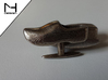 Wooden Shoe Cufflink / Klomp manchetknoop 3d printed Stainless Steel