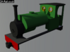 SK03 - "Mongrel" OO9 Steam Locomotive 3d printed Coloured Test Render