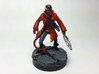 Tiefling Warlock 3d printed Painted with acrylic paints on a custom 1 inch base.
