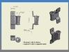 Classification Lamp Bracket Set - 1.5" Scale 3d printed 