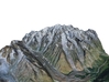 Mont Blanc Map: 1:100K 3d printed 