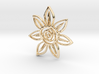 Abstract Rose Flower Pendant Charm 3d printed 