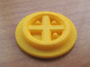Catan Pieces - Orange City And Knights 3d printed Knight deactivation token