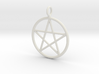 Simple pentagram necklace 3d printed 