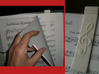 Sheet Music Bookmark with Treble Clef 3d printed 