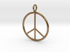 Peace symbol necklace 3d printed 