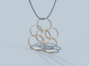 Stylish circulars pendant  3d printed 