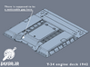 1:35 T-34 Engine Deck 1942 3d printed 