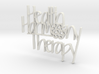 Health Harmony Therapy Logo 3d printed 