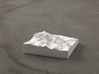 3''/7.5cm Mt. Everest, China/Tibet, Ceramic 3d printed Radiance rendering of Everest massif from the North