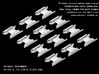 (Armada) 12x Hyena Bomber 3d printed 