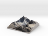Matterhorn / Monte Cervino Map: 9" (22.8 cm) 3d printed 