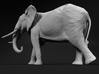 African Bush Elephant 1:96 Walking Male 3d printed 