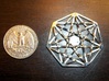 7D Hypercube Pendant 1.5" 3d printed 7D Hypercube Pendant in Polished Silver