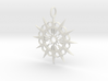 Abstract Patterned Circle Stylized Sun Pendant 3d printed 