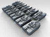 1/600 Russian BMD-4 Armoured Fighting Vehicle x10 3d printed 3d render showing product detail