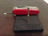 Victorinox Knife Stand (Holder Only)  3d printed Black plastic base with Stainless holder