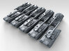 1/600 Russian Object 477 Molot AFV Prototype x10 3d printed 3d render showing product detail