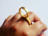 Double Ring Size 6 3d printed Basic Circle Design
