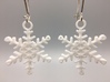 Flurry Snowflake Earrings 3d printed https://www.shapeways.com/product/QS57NJTJH/hoop-knot-earring