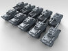 1/600 US Dragoon 300 LFV-90 Tank Destroyer x10 3d printed 3d render showing product detail