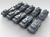 1/700 US LAV-300 Tank Destroyers x10 3d printed 3d render showing product detail