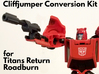 Titans Return Cliffjumper Upgrade Kit 3d printed print hand painted in black hi-def acrylate, FUD will be of a similar quality