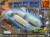1-24 Torpedo Mk13 For PT Boat set2 3d printed 