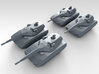 1/285 (6mm) Polish PL-01 Light Tank Prototype x4 3d printed 3d render showing product detail