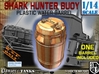 1-14 Shark Hunter Barrel 3d printed 